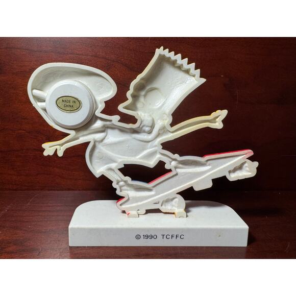 Vintage 1990 Bart Simpson The Simpsons Mini Clock from Nelsonic Untested - Picture 2 of 6